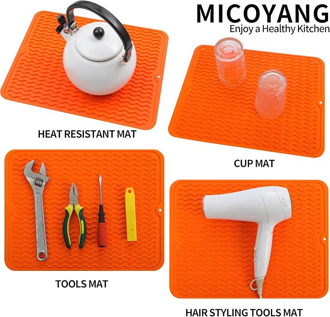 Silicone Dish Drying Mat for Multiple Usage, Easy clean, Eco-friendly, - Image 4