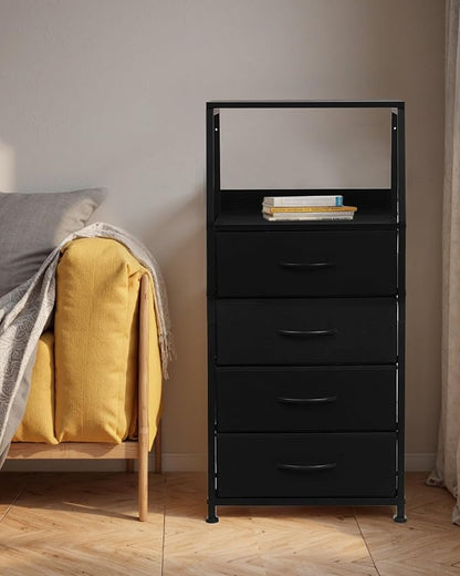 Dresser for Bedroom, Fabric Nightstand Tall Dresser & Chests of Drawers - Image 4
