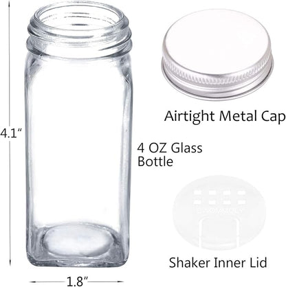 SWOMMOLY 66 Glass Spice Jars - Image 5