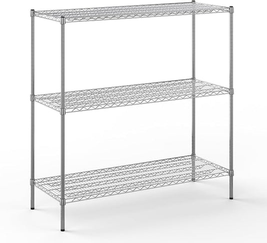 21" Deep x 54" Wide x 54" Height Wire Shelving Kit | 3-Tier | NSF Commercial by Regal+Altair