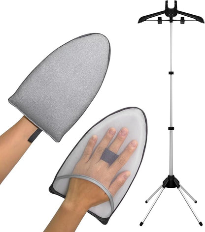 Steamer Hanger Stand with Garment Steamer Ironing Gloves, Garment hanger by Unknown
