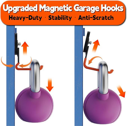 ULIBERMAGNET New Updated Strong Magnetic Hooks, 2 Pack Heavy Duty Large - Image 3