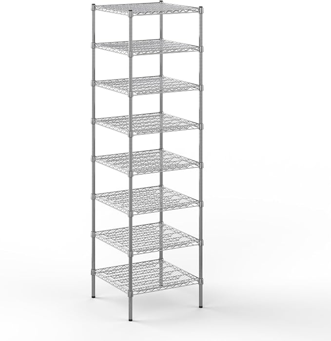 24" Deep x 24" Wide x 86" Height Wire Shelving Kit | 8-Tier | NSF Commercial by Regal+Altair