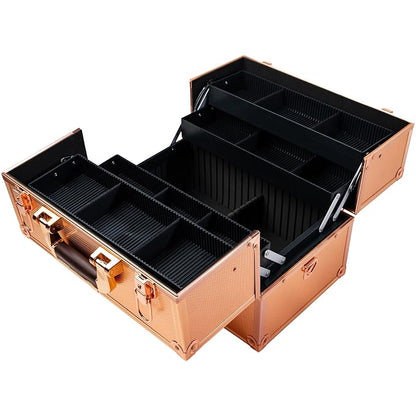 SHANY Essential Pro Makeup Train Case Cosmetic Box Portable Makeup Case - Image 3