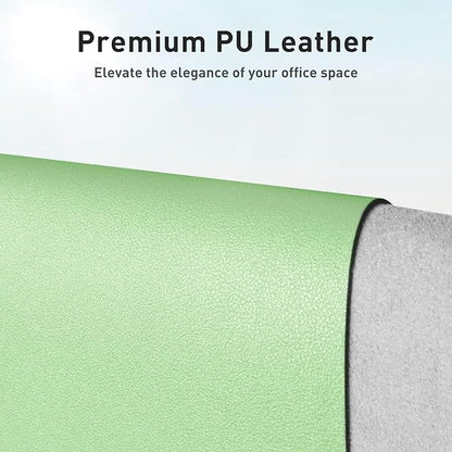 Aothia Faux Leather Desk Mat – Large Mouse Pad, Non-Slip PU Leather Blotter - Image 2