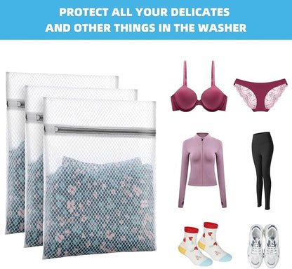 6-Pack Honeycomb Mesh Laundry Bags - Image 7