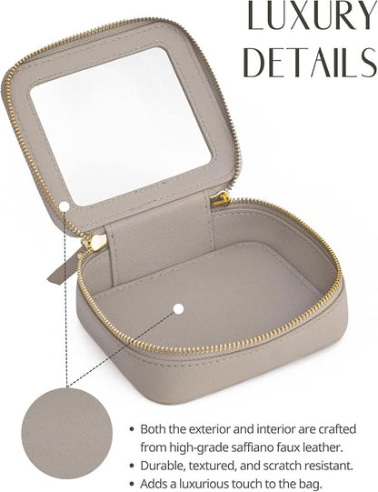 Popvibe Clear Makeup Bag Travel Cosmetic Case Transparent Toiletry Bag - Image 7