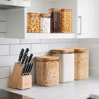 ComSaf 3.6Qt Glass Food Storage Containers, Cereal Storage Containers - Image 6