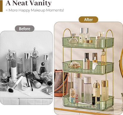 Aveniee Bathroom Counter Organizer, 3 Tier Perfume Skin Care Countertop Storage - Image 2