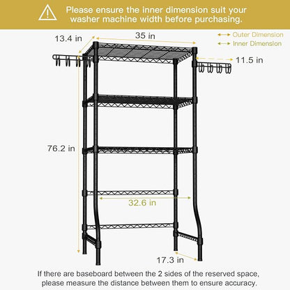 Ulif U8 Laundry Room Storage Organizer, Over The Washer and Dryer Storage - Image 3