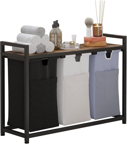 Laundry Basket Three Laundry Hamper by LIVEHOM