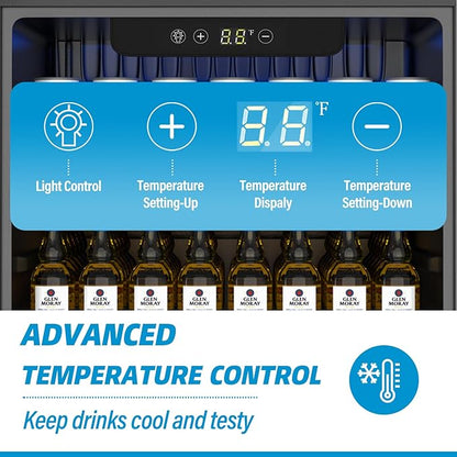 1.6 Cubic Feet Mini Fridge, 70 Can Freestanding Beverage Refrigerator - Image 6