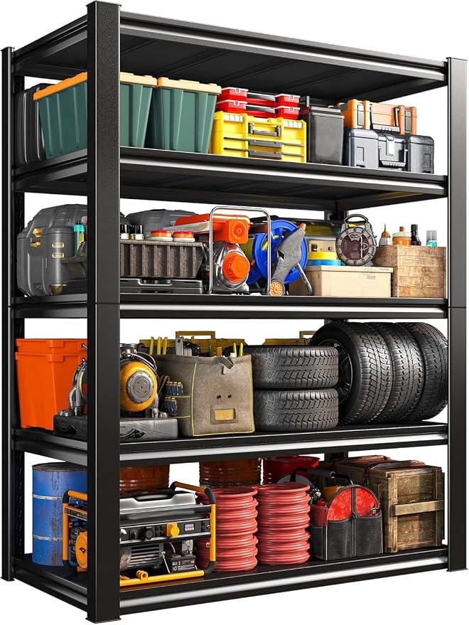 REIBII Garage Shelving Heavy Duty 2500LBS Storage Shelves 40" W Garage Shelves by REIBII