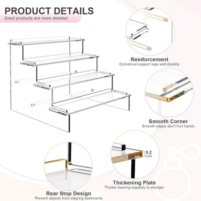 ULENDIS 4 Tier Acrylic Display Stands Organizer - Image 2
