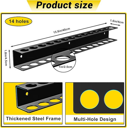 Screwdriver Plier Organizer Wall Mount, Screwdriver Rack, Metal Plier Holder - Image 2