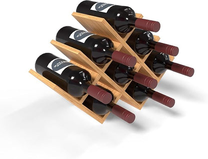 8 Bottle Bamboo Small Wine Rack by WineStack