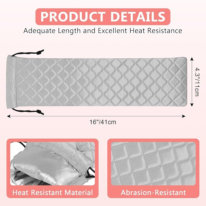 AMIJEAL Heat Resistant Hair Tools Organizer Bag Portable Travel Drawstring - Image 3