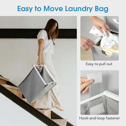 Yecaye Laundry Sorter 3 Section, Laundry Hamper - Image 4