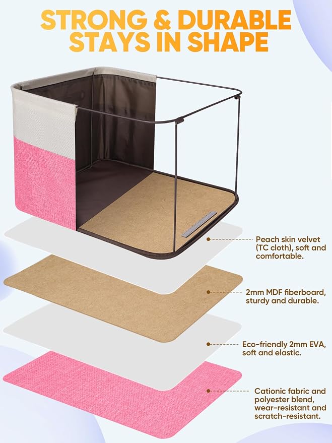 BALEINE 4 Pack Fabric Storage Bins - Image 3