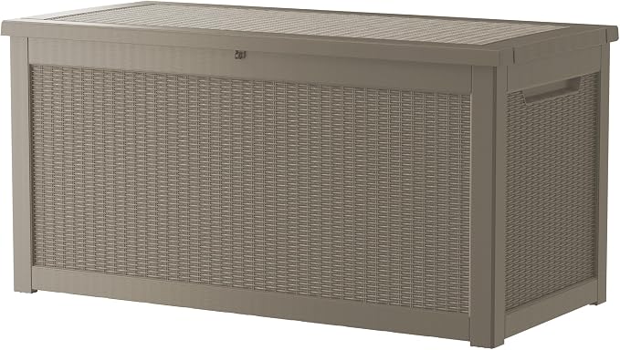 320 Gallon Outdoor Storage Box Waterproof Lockable Resin Deck Box Large by Decksplore%E2%80%94BuiltforOutdoor