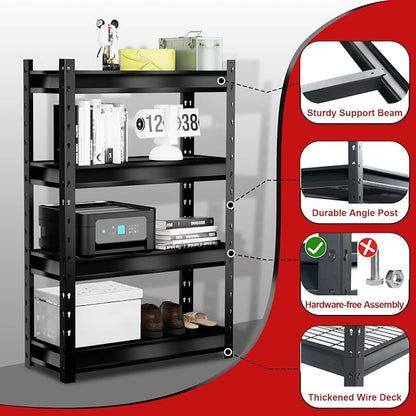 The Atlas 36" W Garage Shelving Heavy Duty Loads 6000LBS, 4 Tier Metal Storage - Image 5