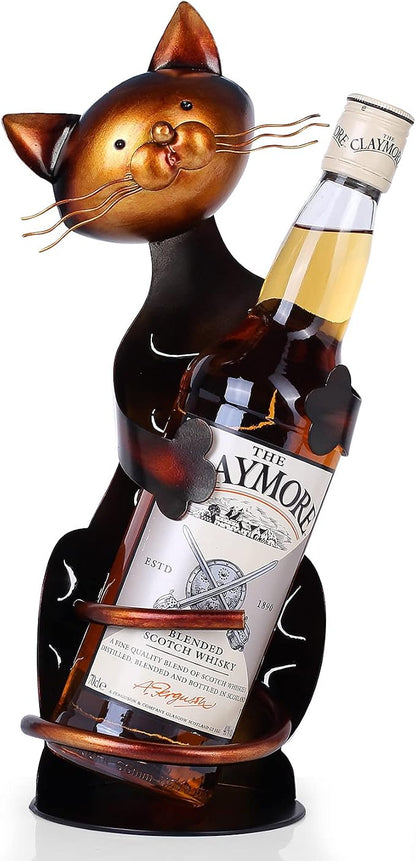 Cat Decor Wine Holder Wine Rack Wine Bottle Holder Wine Cat, Gift by Drincarier