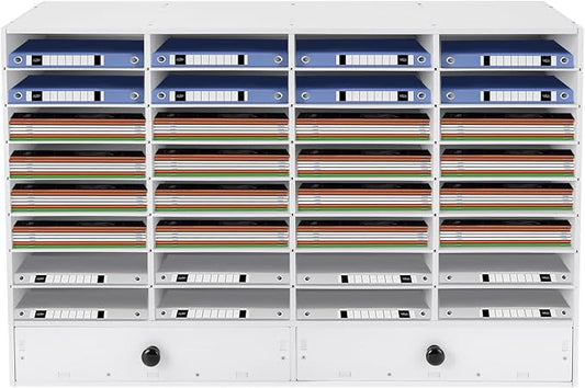 Literature Organizer 32 Slots Office Mailbox Cubbies PVC Desk Mail Sorter by Unknown