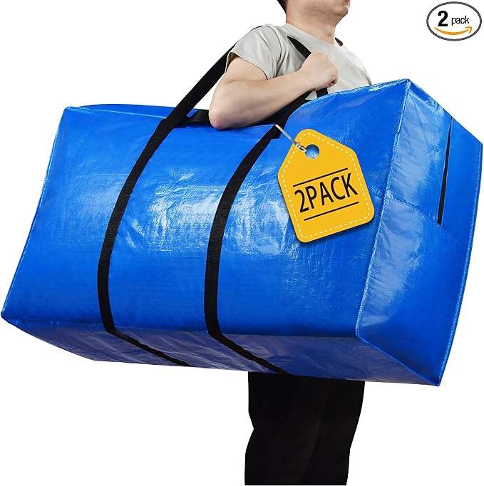 168 Gallon Extra Large Storage Bags, Zippered Outdoor Cushion Furniture Storage by HAPPY+CHEERS