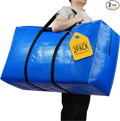 Extra Large Storage Bags, 41 Gallon XXL Jumbo Large Moving Bags Heavy Duty by HAPPY+CHEERS