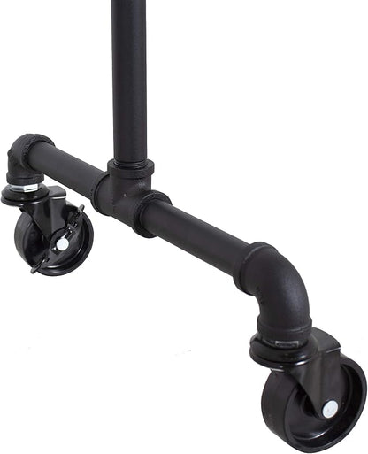 William Roberts Vintage Industrial Heavy Duty Hanging Rod Garment Rolling - Image 4
