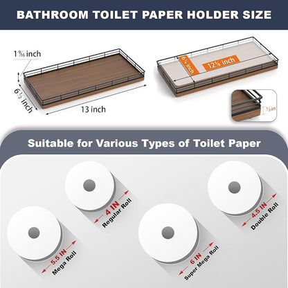 Oak Bathroom Toilet Tank Tray, Vanity Tray - Image 6