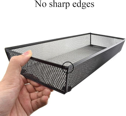 HAHIYO Stackable Mesh Tray Cup 15 x 6 x 2 inches Sturdy Container - Image 6