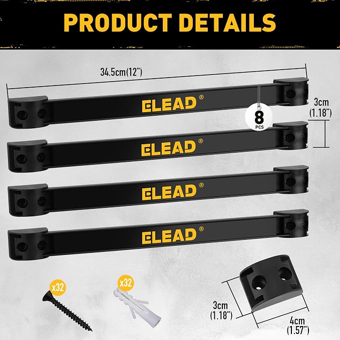 ELEAD 9-Piece 12" Magnetic Tool Holder Storage Organizer - Image 2