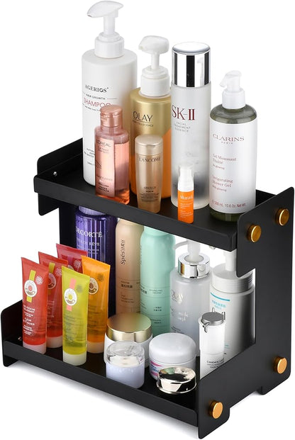 FFK 2 Tier Bathroom Countertop Organizer, Storage Shelf by FFK