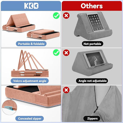 KDD Tablet Pillow Stand, Bed and Desk, Foldable Soft Pad Dock - Image 7
