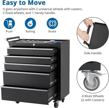 5-Drawer Rolling Tool Chest - Image 7