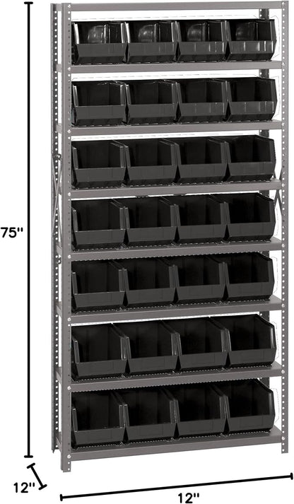 Quantum Storage Systems QSBU-239BK Giant Open Hopper Steel Shelving System - Image 2