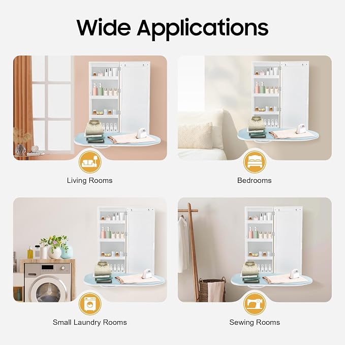 Wall-Mounted Ironing Board Cabinet - Image 5