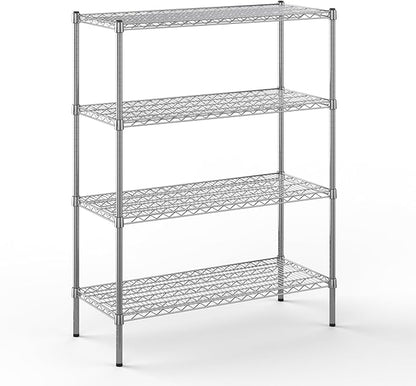 18" Deep x 42" Wide x 54" Height Wire Shelving Kit | 4-Tier | NSF Commercial by Regal+Altair