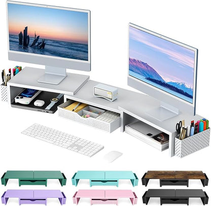 gianotter Dual Monitor Stand Riser, Desk Organizer by gianotter