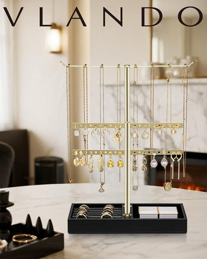 Vlando 2 Tier Jewelry Stand Organizer - Image 6