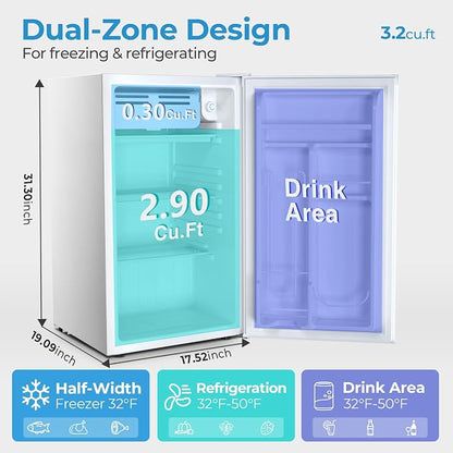 Antarctic Star 3.2 Cu.Ft. Mini Fridge - Image 2