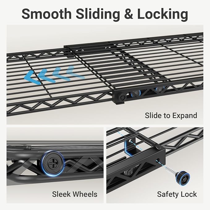 VIPEK X3 Plus Large Expandable Closet Rack Adjustable from 5'10" to 8'8" - Image 3