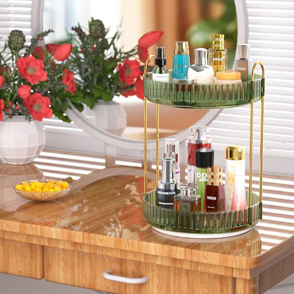 GTI 360°Rotating Makeup Organizer, 2 Tier Bathroom Counter Organizer, Large - Image 6