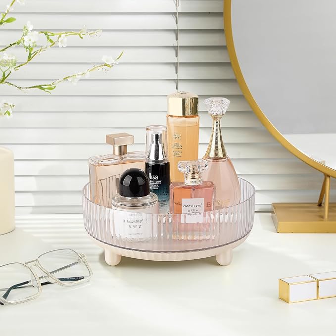 Anyoifax 360 Rotating Makeup Organizer Perfume Tray Skincare Holder Spinning - Image 2