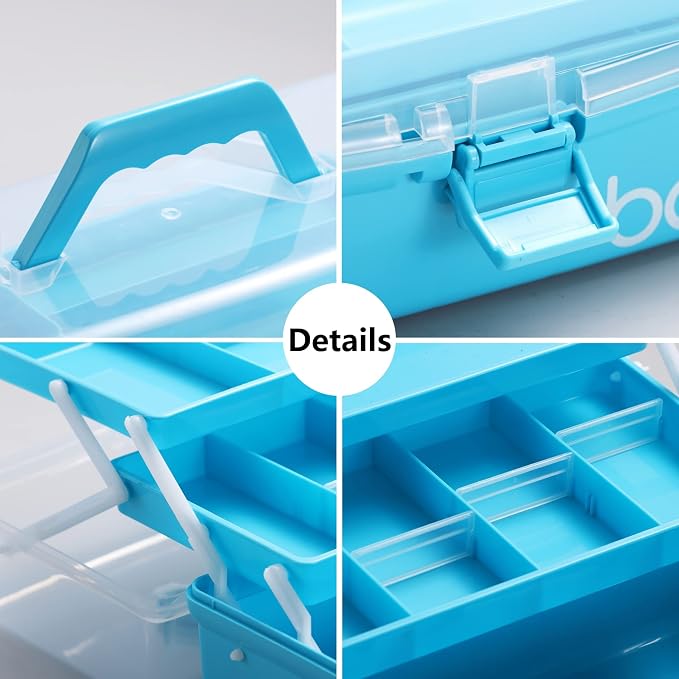 12'' Three-Layer Clear Art Box Organizer - Image 4