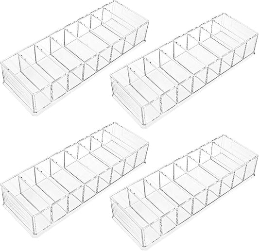 Foraineam 4 Pack Acrylic Compact Organizer Cosmetics Beauty Care Powder Holder by Foraineam