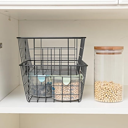 11" Upright Freezer Storage Baskets, Bathroom Organizing - Image 6