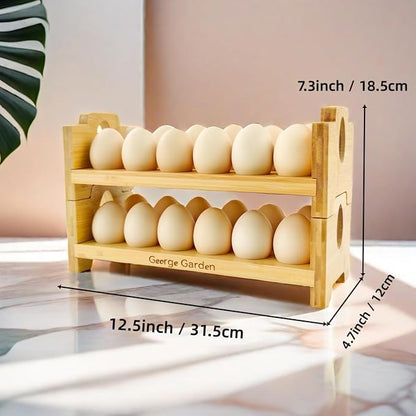 Bamboo Egg Holder Countertop - Image 2