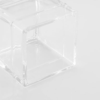Glass Cotton Jar Holder 2 Pack– Brushed Gold Lid, Elegant Bathroom Storage - Image 8